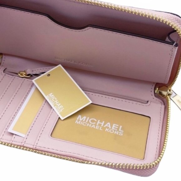 MICHAEL KORS Large Logo Print Phone Case Wallet - Picture 4 of 8